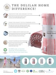 Sunset Beach Towels certified to the GOTS and Vegan org Standards