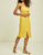 Ariana Midi Dress In Yellow - Yellow