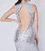 Nucci Sequin Gown In Silver