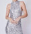 Nucci Sequin Gown In Silver