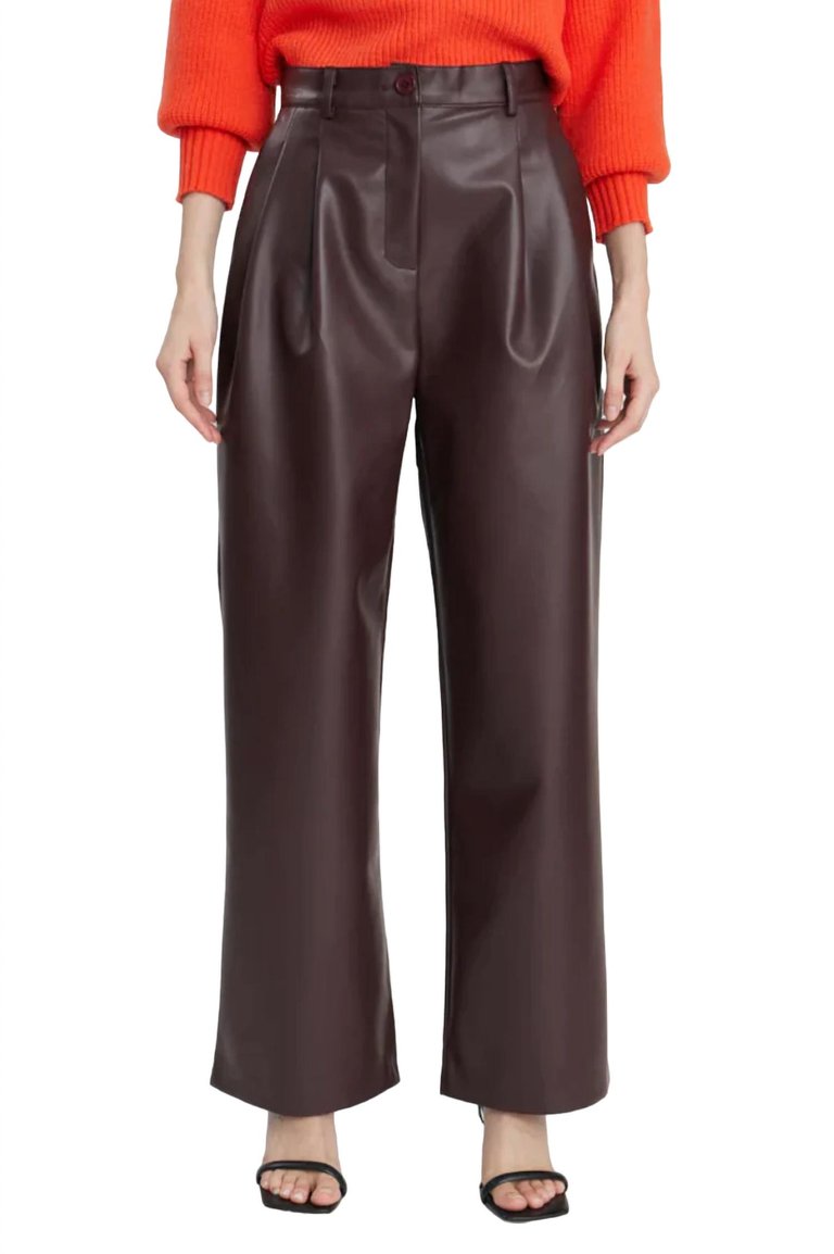 Phoenix Pant In Wine - Wine