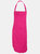 Dennys Adults Unisex Catering Bib Apron With Pocket (Hot Pink) (One Size) (One Size) (One Size) - Hot Pink