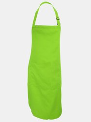 Dennys Adults Unisex Catering Bib Apron With Pocket (Light Olive) (One Size) (One Size) (One Size) - Light Olive