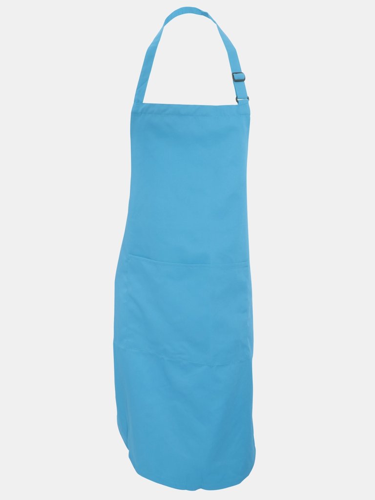 Dennys Adults Unisex Catering Bib Apron With Pocket (Mid Blue) (One Size) (One Size) (One Size) - Mid Blue