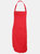 Dennys Adults Unisex Catering Bib Apron With Pocket (Red) (One Size) (One Size) (One Size) - Red