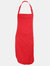 Dennys Adults Unisex Catering Bib Apron With Pocket (Red) (One Size) (One Size) (One Size) - Red