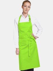 Dennys Multicoloured Bib Apron 28x36ins (Lime) (One Size) (One Size) (One Size)