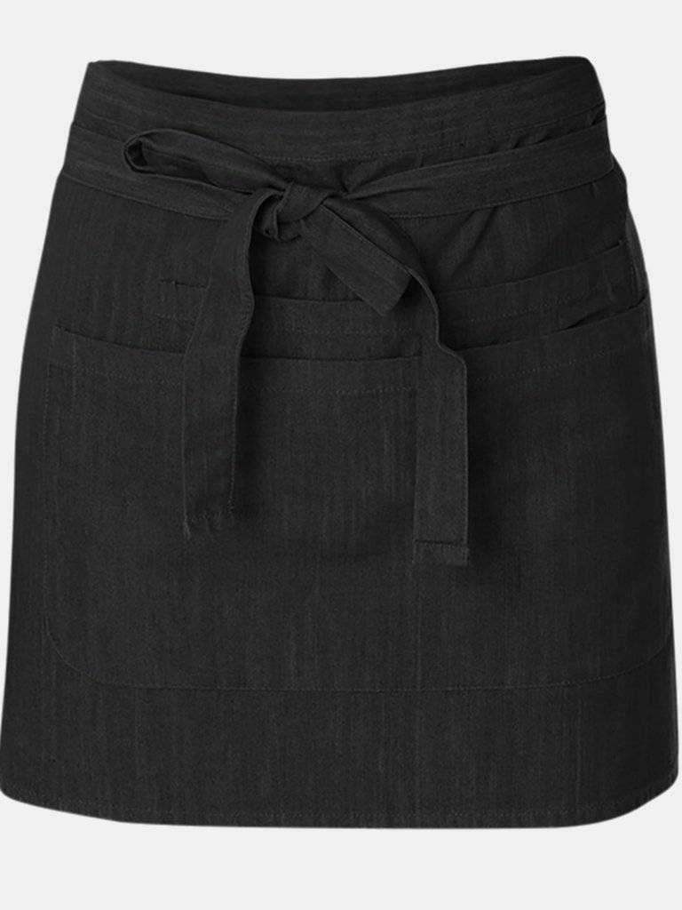 Dennys Unisex Adults Denim Waist Apron With Pocket (Black) (One Size) (One Size) - Black