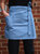 Dennys Unisex Cross Dyed Denim Waist Apron with Pocket (Light Blue Denim) (One Size) (One Size) - Light Blue Denim