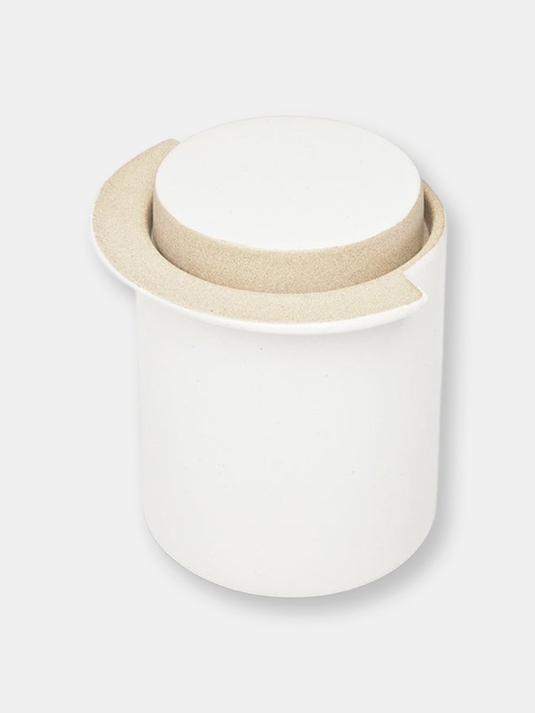 Vessel with Lid - Chalk