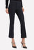 Crop Flare Trousers In Black - Black