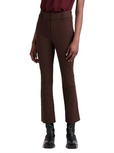 Derek Lam 10 Crosby Cropped Flare Trouser In Chocolat product