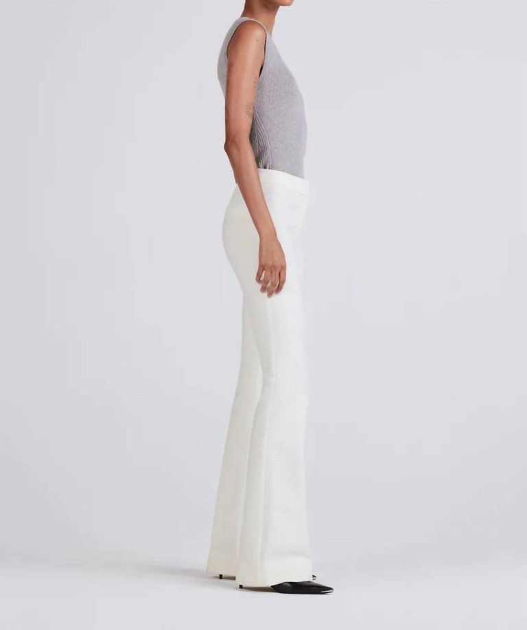 Crosby Flare Trouser In Soft White