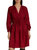 Emma V-Neck Dress - Merlot