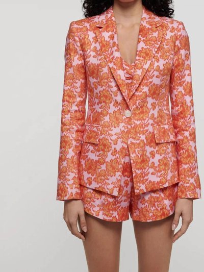 Derek Lam 10 Crosby Irina Single Breasted Jacket In Orange/rose product