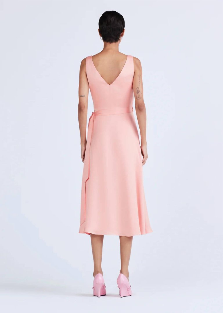 Kathleen Midi Dress In Sunset Sherbet