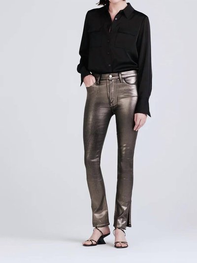 Derek Lam 10 Crosby Kyle High Rise Legging Skinny Jeans In Metallic Coated product