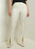 Maeve Front Slit Trousers In Soft White