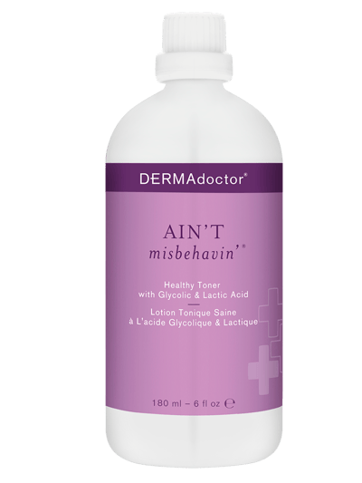 DERMAdoctor Ain't Misbehavin' Healthy Toner with Glycolic & Lactic Acid product