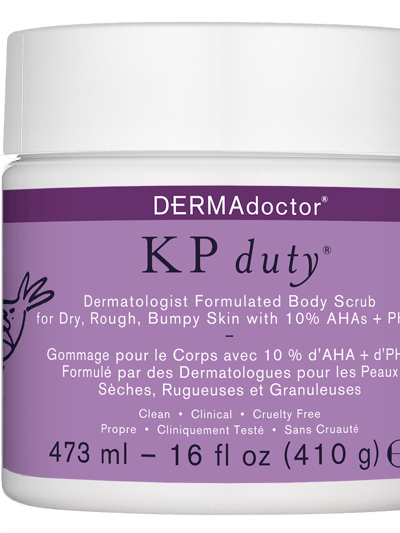 DERMAdoctor KP Duty Body Scrub Exfoliant for Keratosis Pilaris and Dry, Rough, Bumpy Skin with 10% AHAs + PHAs product