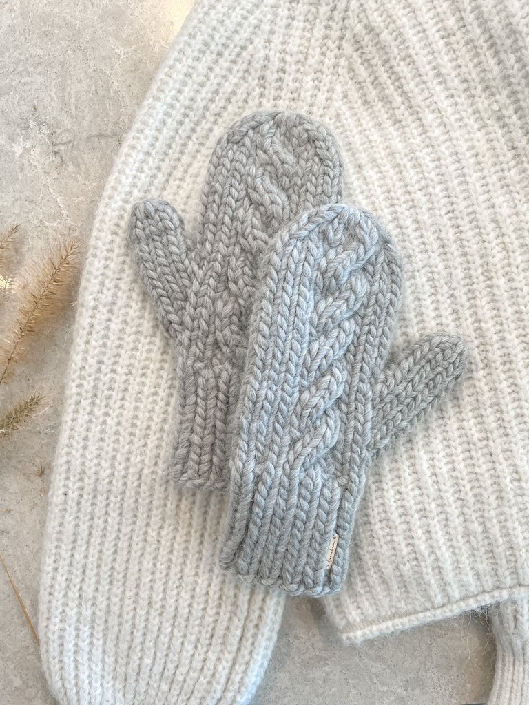 The Alpine Mittens - Heather Grey