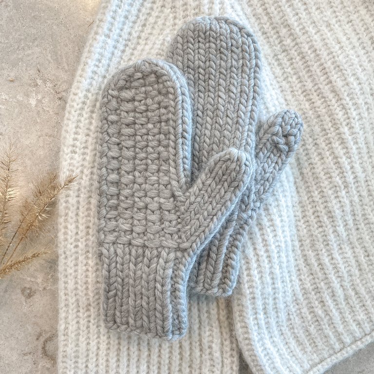 The Hoxton Mittens - Heather Grey - Heather Grey