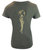 Cotton Army Green Star Lady T Shirt