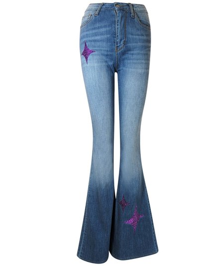 Designing Hollywood Denim Lavender Jean With Glitter Star product