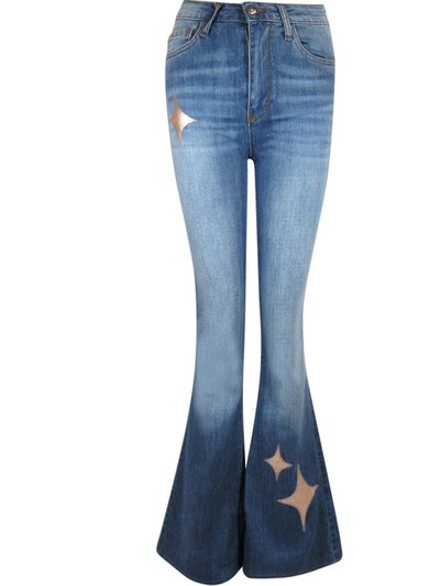 Designing Hollywood Denim Pink Gold Jean With Laminate Star product