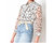 Feather Pia 3/4 Blouse In White/Multi - White/Multi