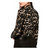 Pia Abstract Animal Print Blouse In Black