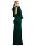 Bishop Sleeve Open-Back Trumpet Gown with Scarf Tie - 3086