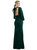 Bishop Sleeve Open-Back Trumpet Gown with Scarf Tie - 3086