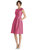 Cap Sleeve Pleated Cocktail Dress with Pockets - D766 - Tea Rose