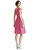 Cap Sleeve Pleated Cocktail Dress with Pockets - D766