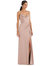 Cowl-Neck Draped Wrap Maxi Dress With Front Slit - 3072 - Toasted Sugar