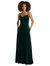 Cowl-Neck Velvet Maxi Dress with Pockets - 1541 - Evergreen
