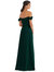 Draped Pleat Off-The-Shoulder Maxi Dress - 3079