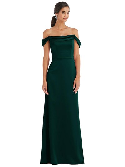 Dessy Collection Draped Pleat Off-The-Shoulder Maxi Dress - 3079 product
