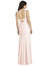 High-Neck Backless Crepe Trumpet Gown - 3039