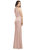 Sleeveless Blouson Bodice Trumpet Gown - 3055