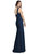 Sleeveless Seamed Bodice Trumpet Gown - 3060