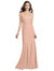 Sleeveless Seamed Bodice Trumpet Gown - 3060 - Pale Peach
