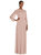 Strapless Chiffon Maxi Dress with Puff Sleeve Blouson Overlay  - 3098 - Toasted Sugar