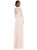 Strapless Chiffon Maxi Dress With Puff Sleeve Blouson Overlay