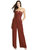 Strapless Notch Crepe Jumpsuit with Pockets - 3066 - Auburn Moon