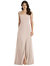 Tie-Shoulder Chiffon Maxi Dress with Front Slit - 3042 - Cameo