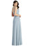 Tie-Shoulder Chiffon Maxi Dress with Front Slit - 3042