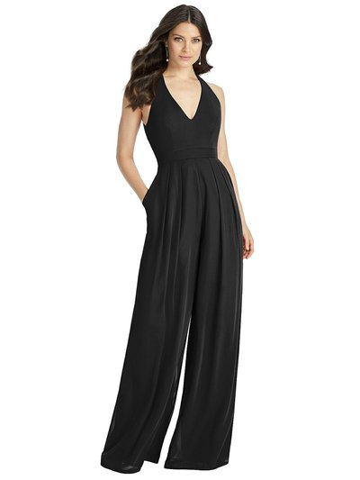 Dessy Collection V-Neck Backless Pleated Front Jumpsuit - 3046 product