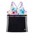 Athletic Tank Top Multicolor With Printed Flowers & Black - Multi